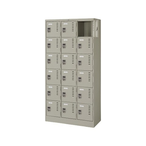 ナイキ LKロッカー 18人用ロッカー ダイヤル錠タイプ W900×D400×H1790 LK18D-AW/LK18D-W