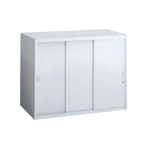 オカムラ レクトライン収納 3枚引き違い書庫 上置き下置き兼用 W900×D400×H710 4H41ZL-ZA75/4H41ZL-Z13