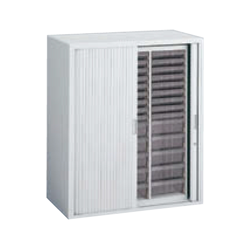 オカムラ レクトライン クリスタルケース シャッター扉 浅型9段3列/深型5段3列 下置き W900×D450×H1050 4B03TC-Z