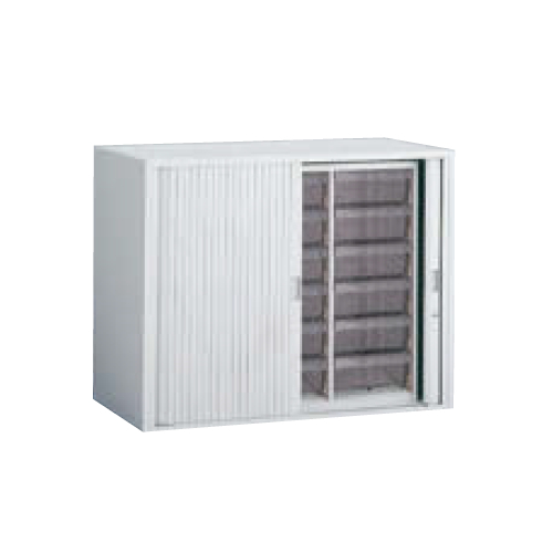 オカムラ レクトライン収納 クリスタルケース シャッター扉 深型6段3列 上置き下置き兼用 W900×D400×H710 4H01TD-Z