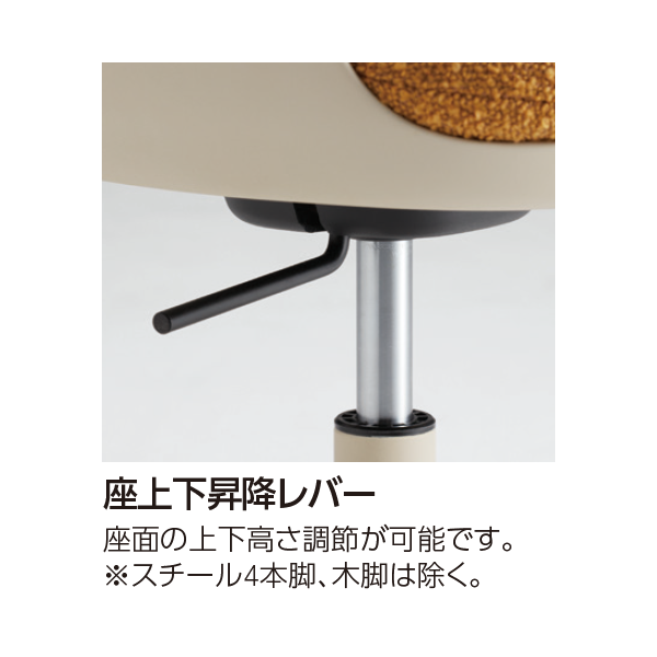 オカムラ フローリスチェア(Foiris) ミーティングチェア 5本脚