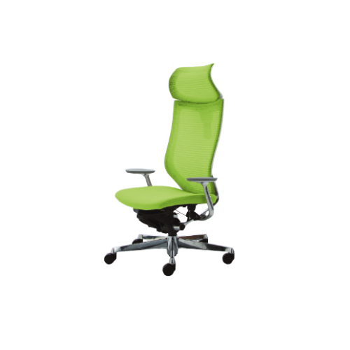 アトラスチェア エクストラハイバック 可動ヘッドレスト ポリッシュF ホワイトB クッション CP21BD-FDF/CP21BD-FEF