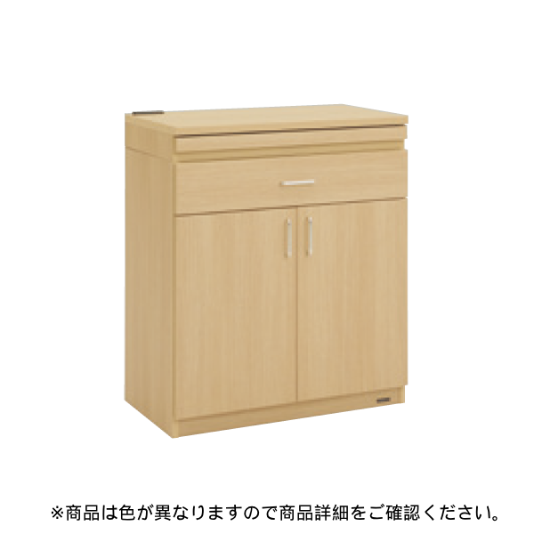 オカムラ 木製カップケース コンセント付 W800×D450×H926（把手