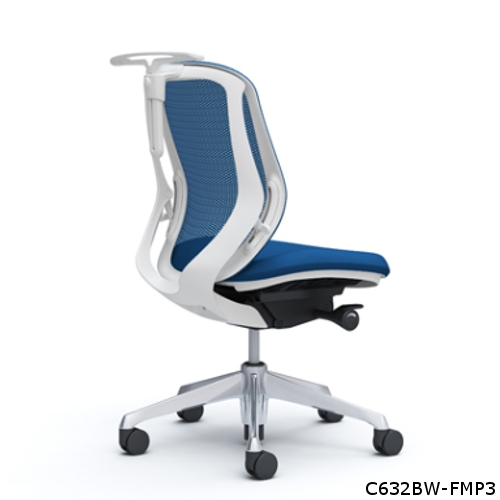 オカムラ シルフィーチェア ローバック メッシュタイプ 肘なし ハンガー付 ポリッシュ脚 C632BR-FM/C632BW-FM