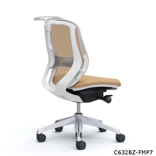 オカムラ シルフィー ローバック メッシュタイプ 肘なし ハンガー付 ランバーサポート付 ポリッシュ脚 C632BS-FM/C632BZ-FM