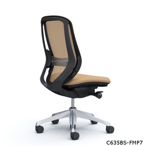 シルフィーチェアオカムラ シルフィーチェア ハイバック メッシュタイプ 肘なし ランバーサポート付 ポリッシュ脚 C635BS-FM/C635BZ-FM