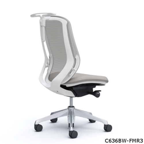 オカムラ シルフィーチェア ハイバック メッシュタイプ 肘なし ハンガー付 ポリッシュ脚 C636BR-FM/C636BW-FM