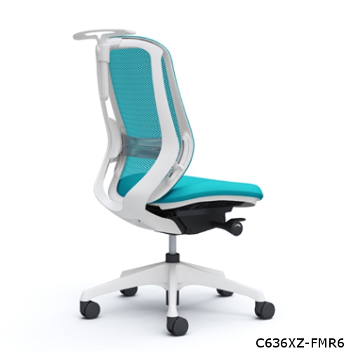 オカムラ シルフィーチェア ハイバック メッシュタイプ 肘なし ハンガー.ランバーサポート付 樹脂成型脚 C636XS-FM/C636XZ-FM