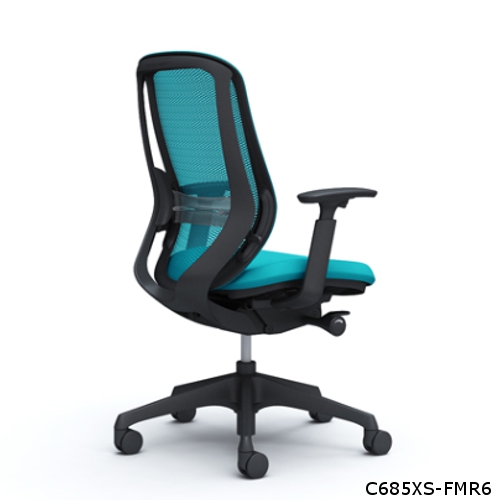 オカムラ シルフィーチェア ハイバック メッシュタイプ アジャストアーム ランバーサポート付 樹脂成型脚 C685XS-FM/C685XZ-FM