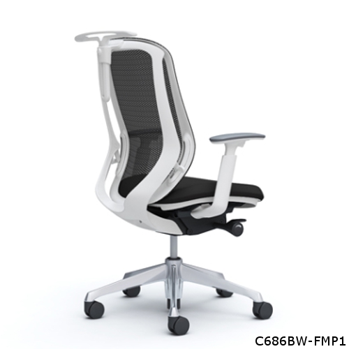 オカムラ シルフィーチェア ハイバック メッシュタイプ アジャストアーム ポリッシュ脚 C68ABR/C68ABW