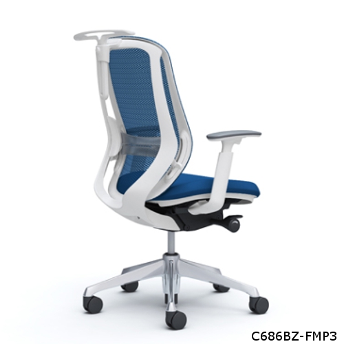 オカムラ シルフィー ハイバック メッシュ アジャストアーム ハンガー.ランバーサポート付 ポリッシュ脚 C686BS-FM/C686BZ-FM