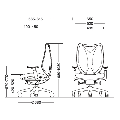 サブリナチェア　スタンダード　サイズ