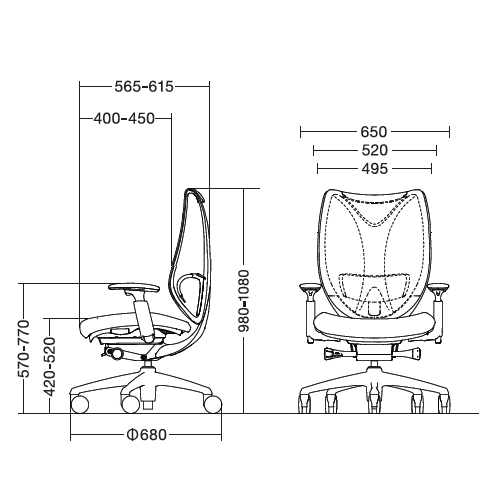 サブリナチェア　スタンダード　サイズ