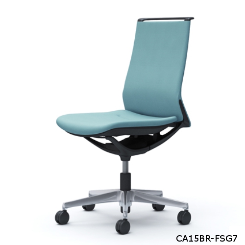 オカムラ モードチェア プレーンタイプ ミドルバック 肘なし ポリッシュ脚 CA15BR-FSF/CA15BR-FSG/CA15BW-FSF/CA15BW-FSG