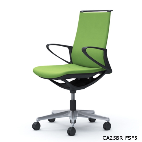 オカムラ モードチェア プレーンタイプ ミドルバック デザインアーム ポリッシュ脚 CA25BR-FSF/CA25BW-FSF/CA25BR-FSG/CA25BW-FSG