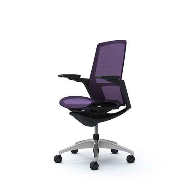 オカムラ フィノラチェア ハイバック 座メッシュ メッキパネル ポリッシュ脚 アジャストアーム C785BR-F1E/C785BR-F1F