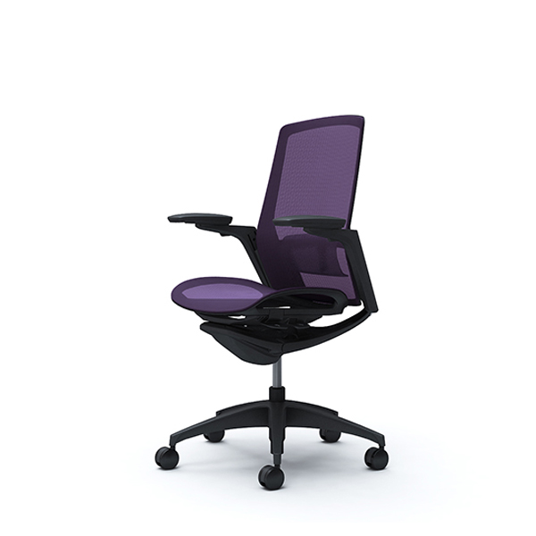 オカムラ フィノラチェア ハイバック 座メッシュ ブラックパネル ブラック脚 アジャストアーム C785MS-F1E/C785MS-F1F