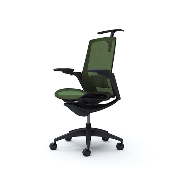 オカムラ フィノラチェア ハイバック 座メッシュ ブラックパネル ブラック脚 アジャストアーム C786MS-F1E/C786MS-F1F