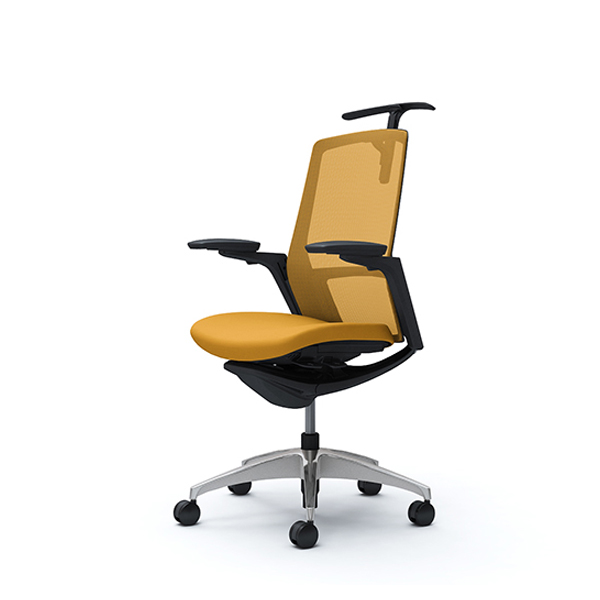 オカムラ フィノラチェア ハイバック 座クッション メッキパネル ポリッシュ脚 アジャストアーム C788BR-F1G/C788BR-F1H