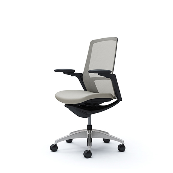 オカムラ フィノラチェア ハイバック 座クッション ブラックパネル ポリッシュ脚 アジャストアーム C787AR-F1G/C787AR-F1H