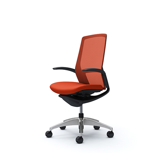 オカムラ フィノラチェア ハイバック 座クッション メッキパネル ポリッシュ脚 デザインアーム C747BR-F1G/C747BR-F1H