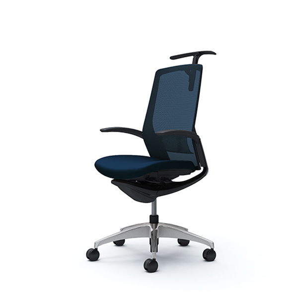 オカムラ フィノラチェア ハイバック 座クッション メッキパネル ポリッシュ脚 デザインアーム C748BS-F1G/C748BS-F1H