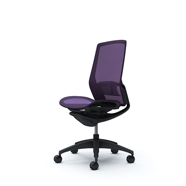 オカムラ フィノラチェア ハイバック 座メッシュ ブラックパネル ブラック脚 肘なし C735MS-F1E/C735MS-F1F