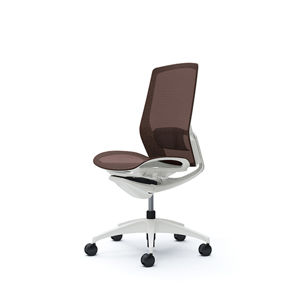 オカムラ フィノラチェア ハイバック 座メッシュ ホワイトパネル ホワイト脚 肘なし C735WZ-F1E/C735WZ-F1F