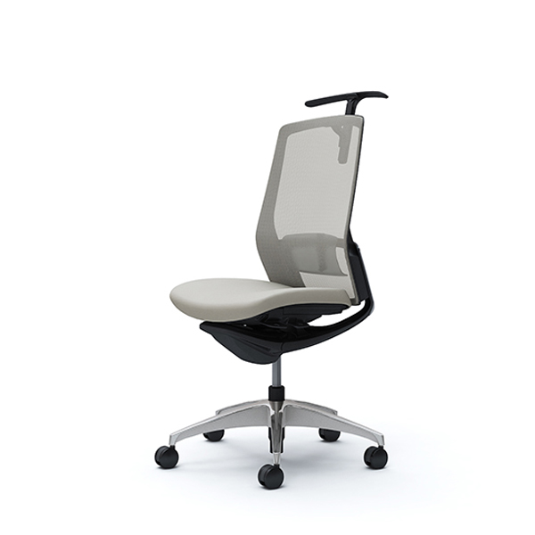 オカムラ フィノラチェア ハイバック 座クッション メッキパネル ポリッシュ脚 肘なし C738BS-F1G/C738BS-F1H