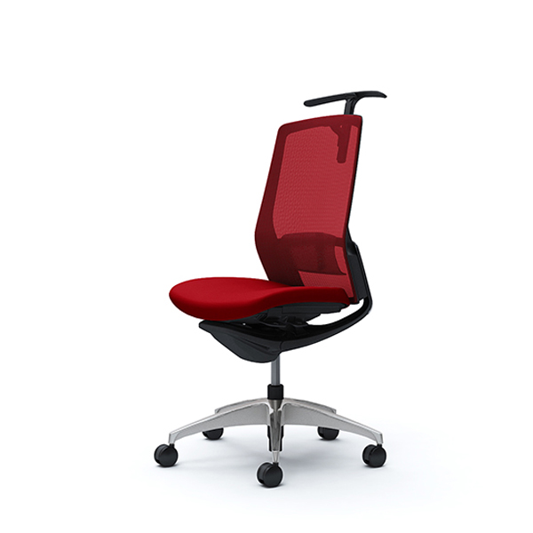 オカムラ フィノラチェア ハイバック 座クッション ブラックパネル ポリッシュ脚 肘なし C738AS-F1G/C738AS-F1H