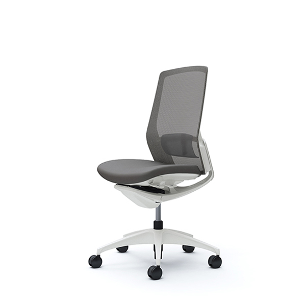 オカムラ フィノラチェア ハイバック 座クッション ホワイトパネル ホワイト脚 肘なし C737WZ-F1G/C737WZ-F1H