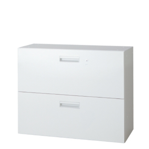 プラス エルロク(L6) ラテラルファイリングキャビネット2段 下置き L6-70H-2 648-414