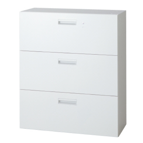 プラス エルロク(L6) ラテラルファイリングキャビネット3段 下置き L6-A105H-3 648-417