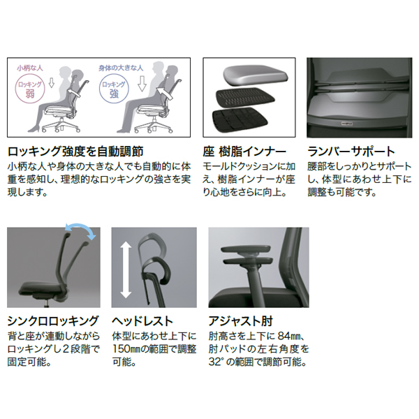 プラス ディーピーシー5チェア (DP-C5)  