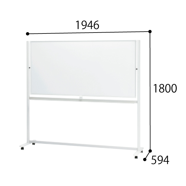 プラス ホワイトボード LB2 シリーズ 脚付固定式（片面）タイプ 3×6型 LB2-360SHA 423-843