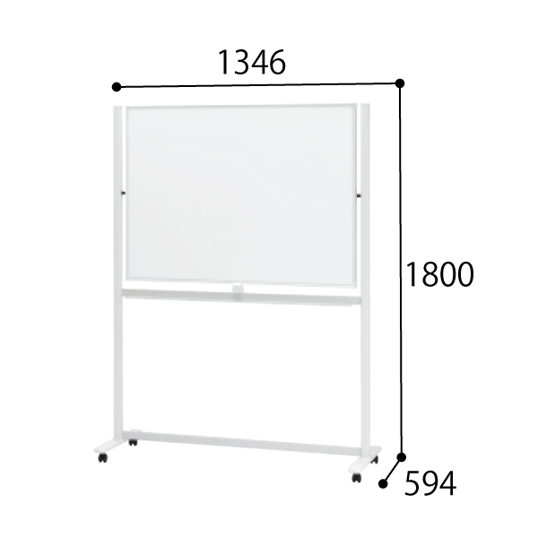 プラス ホワイトボード LB2 シリーズ 脚付(片面)タイプ 3×4型 LB2-340SSA 423-861