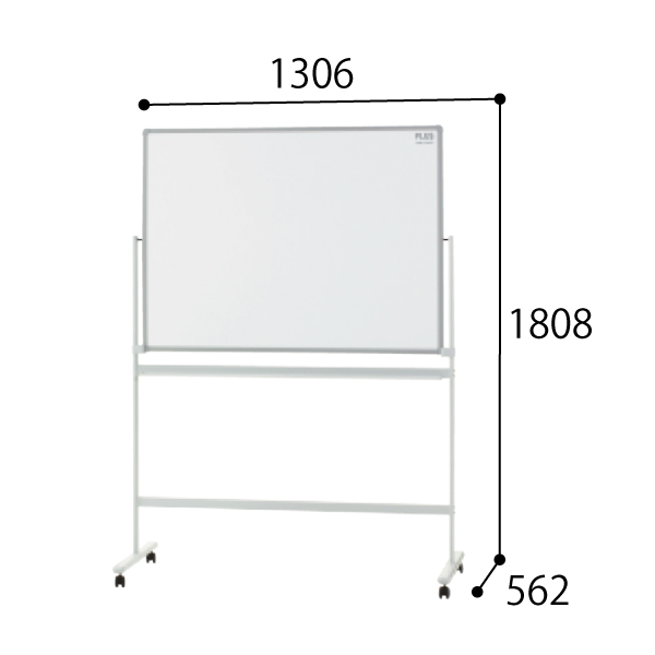 プラス ホワイトボード PASHABO 脚付ホワイトボード ホーロー〈脚付〉両面タイプ SWB-1209HD 428-183