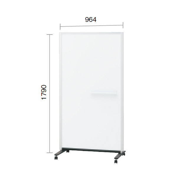 プラス パーティションホワイトボード 連結タイプ 両面ホワイトボード H1800（キャスタータイプのみ）1連 PWJ-0918DSK-C 428-197