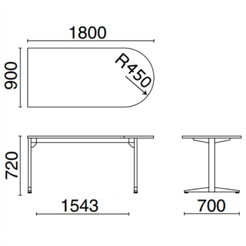 ステージオテーブル　サイズ