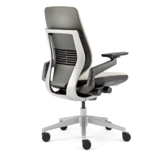 スチールケース ジェスチャーチェア アジャスタブル肘付　シェルバックタイプ 442A30-DL ダーク/ライトタイプ　5-319-06□□