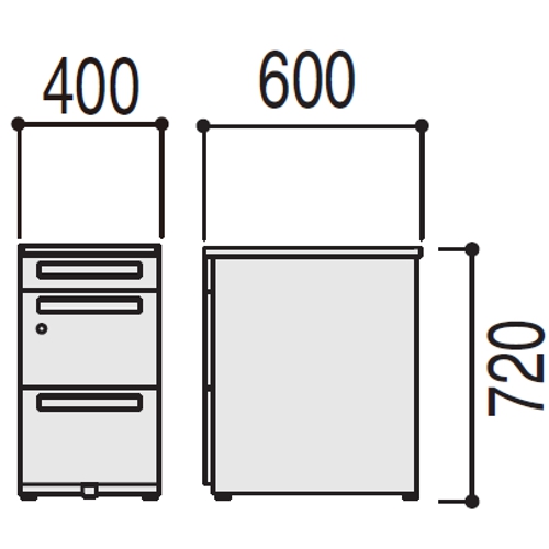 スカエナ 脇デスク サイズ