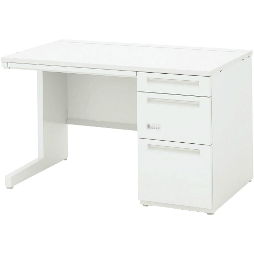 ウチダ スカエナデスク Ktype 片袖デスク SK A4-3段 ロング ダイヤル錠タイプ 片SK147A4-3LDN 5-110-253