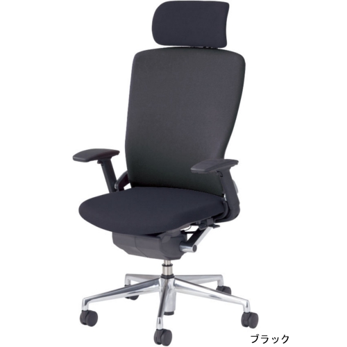 ウチダ パルス(Pulse)チェア クロスバックタイプ ヘッドレスト付 アジャスタブル肘 PA2-520C 5-346-561