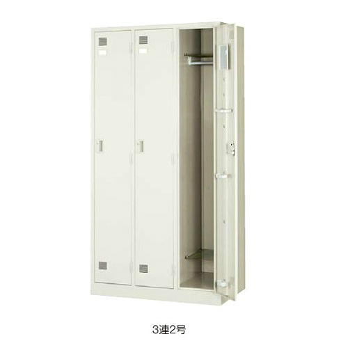 ウチダ システムロッカー 3連2号 ３人用ロッカー 東日本/西日本地区 5-860-5003