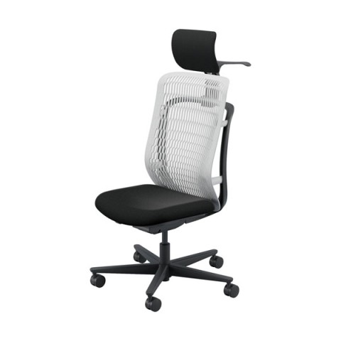 内田洋行 AJチェア2 ヘッドレスト付 肘無 ハンガー付 ウレタンキャスター 5-372-704/5-372-604/5-372-504