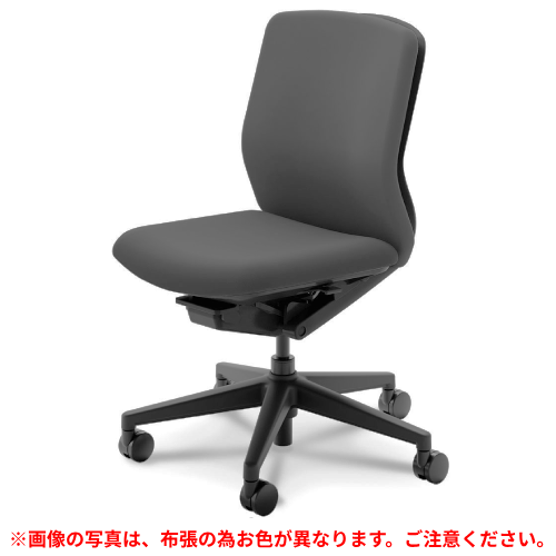 ウチダ クレネチェア ミドルバック 肘無 ブラック脚 ブラックシェル ナイロンキャスター KA-100BBAL PA/5-377-103