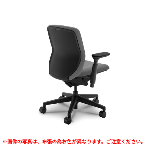 ウチダ クレネチェア ミドルバック アジャスタブル肘 ブラック脚 ブラックシェル ナイロンC KA-140BBA3 PA/5-377-143