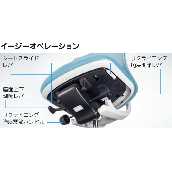 内田洋行 イエラチェア(Yera) 機能