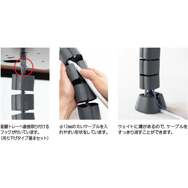 内田洋行 ミーティングテーブル レムナ(LEMNA) ワイヤリングガイド  特徴