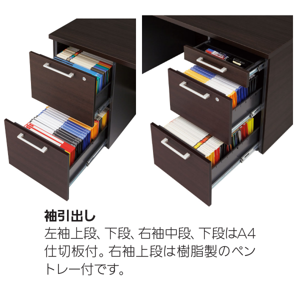 内田洋行 役員用家具 WXシリーズ デスク詳細